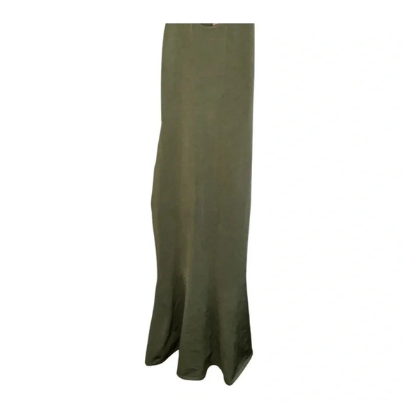 Brandon Maxwell Racerback Bodycon Midi Dress Green Size Small - Picture 4 of 10